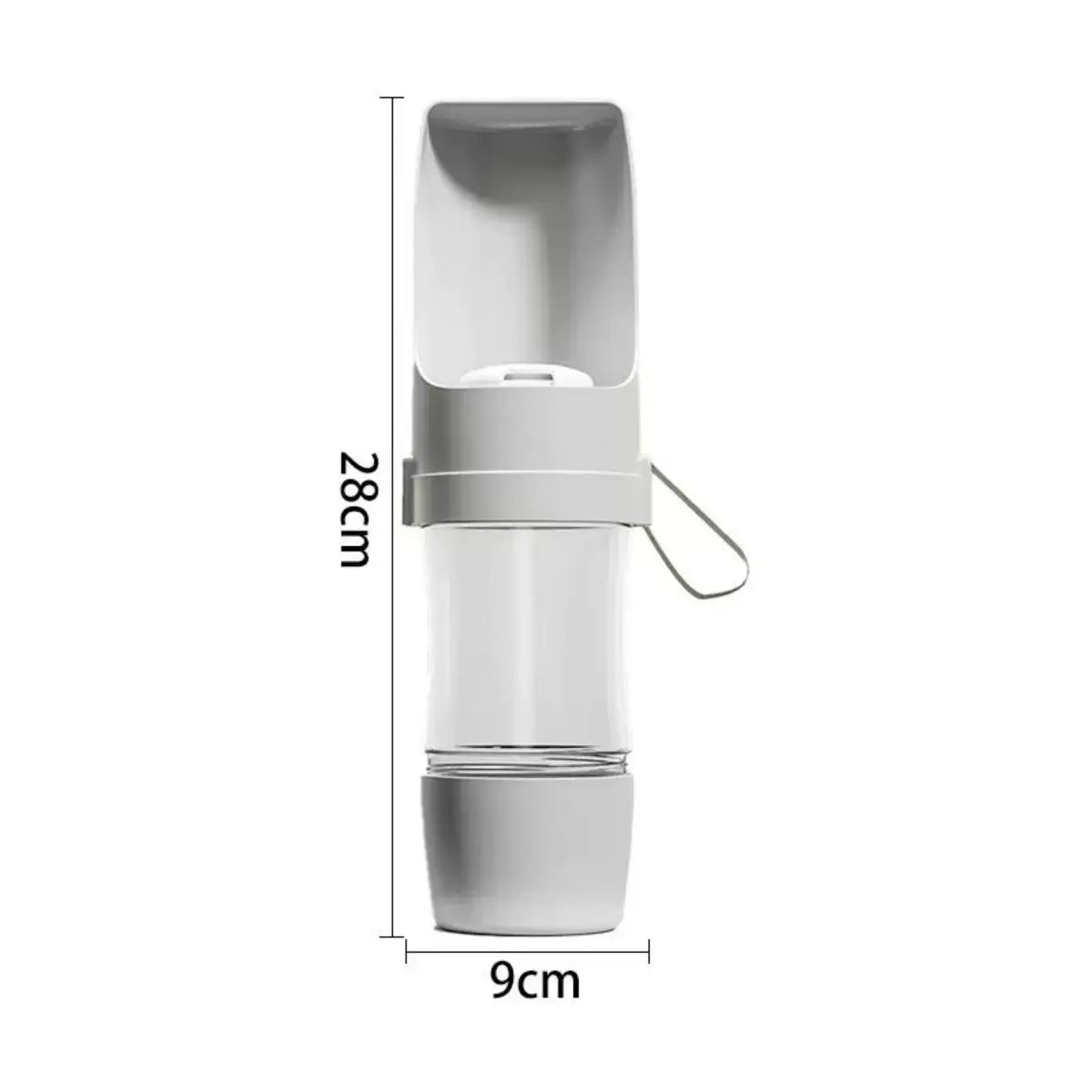 Portable 2-in-1 Pet Water & Food Bottle – Travel Feeder for Dogs & Cats