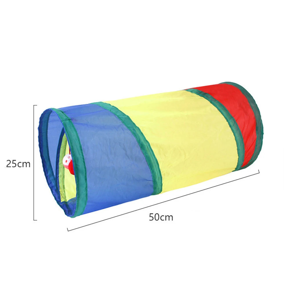 Foldable Cat Tunnel Toy – S, T & Y-Shape Crinkle Play Tunnel