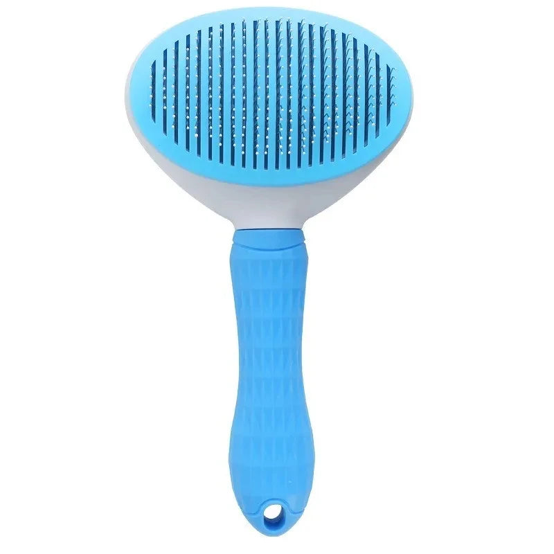 Self-Cleaning Pet Slicker Brush – Dog & Cat Grooming Comb