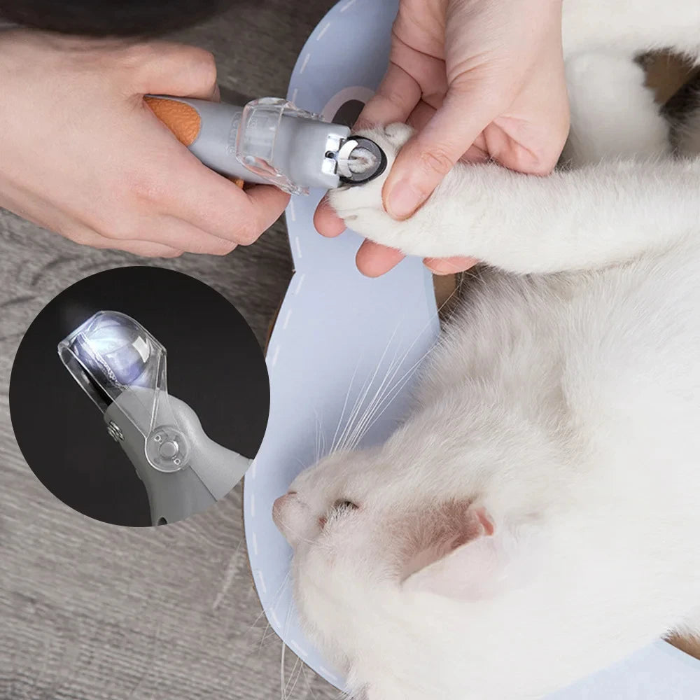 Pet Nail Clipper with LED Light – Safe & Precise Trimming