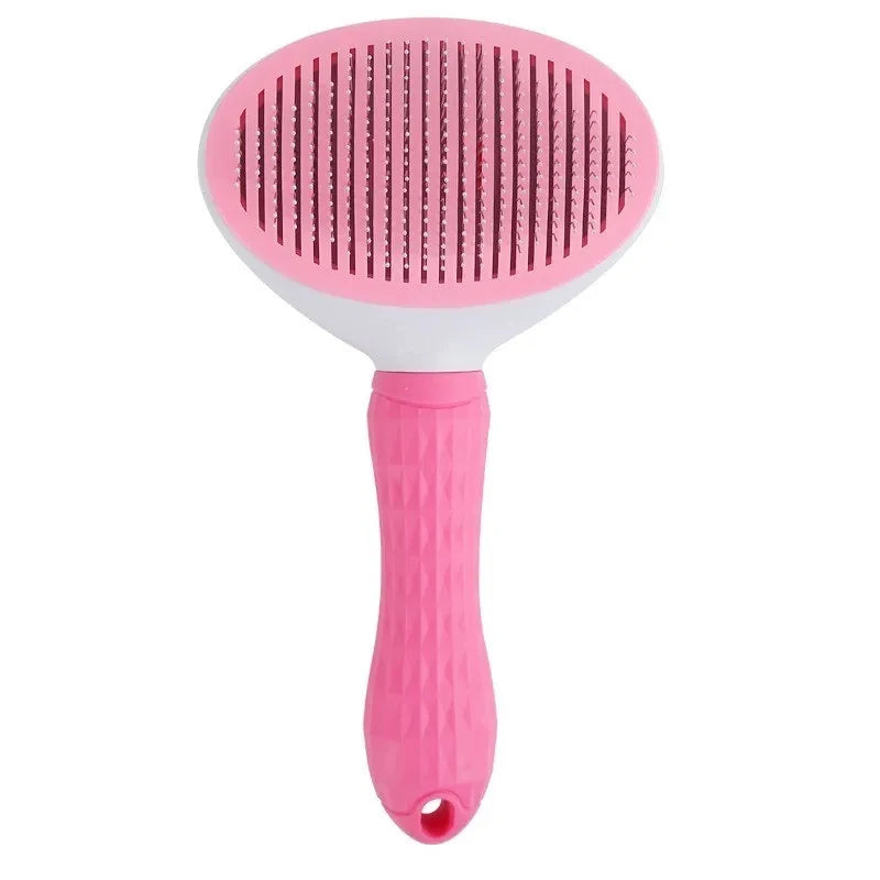 Self-Cleaning Pet Slicker Brush – Dog & Cat Grooming Comb