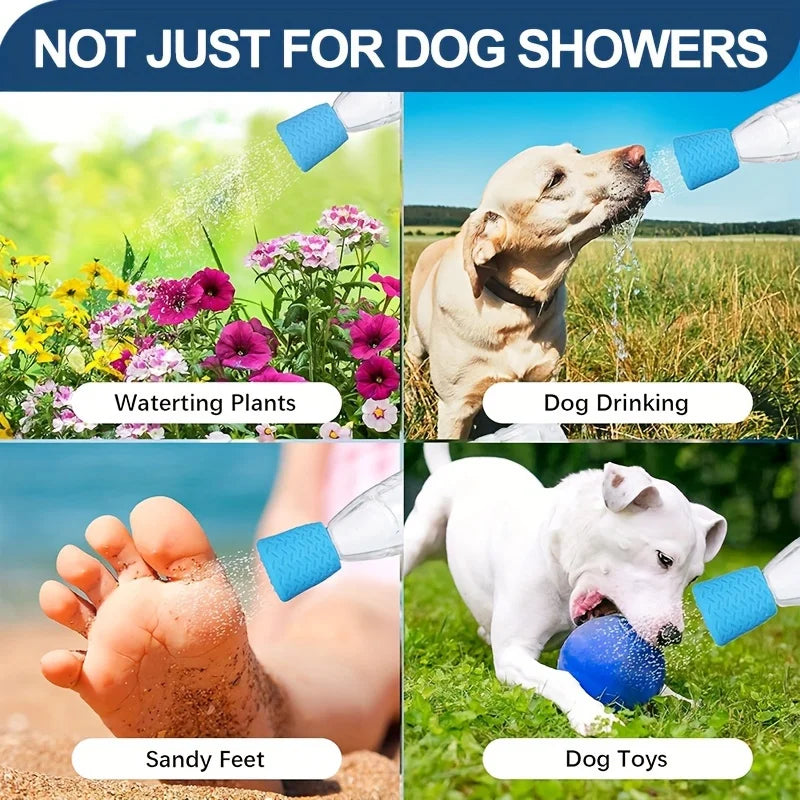 Silicone Pet Shower Head – Portable Dog Bath & Drinking Spray Nozzle
