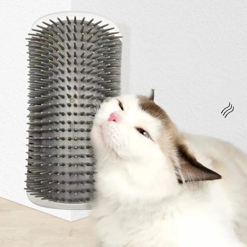 Cat Corner Grooming Brush – Self-Massage Hair Removal Scratcher