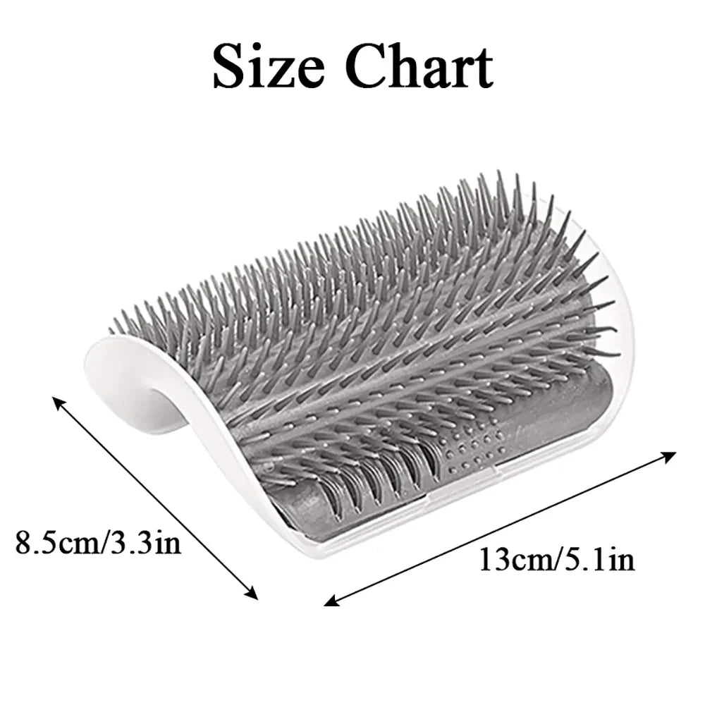 Cat Corner Grooming Brush – Self-Massage Hair Removal Scratcher