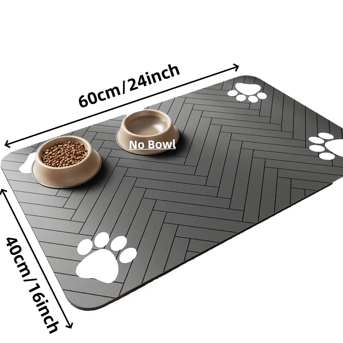 Absorbent Pet Feeding Mat – Non-Slip Waterproof Placemat for Dogs & Cats