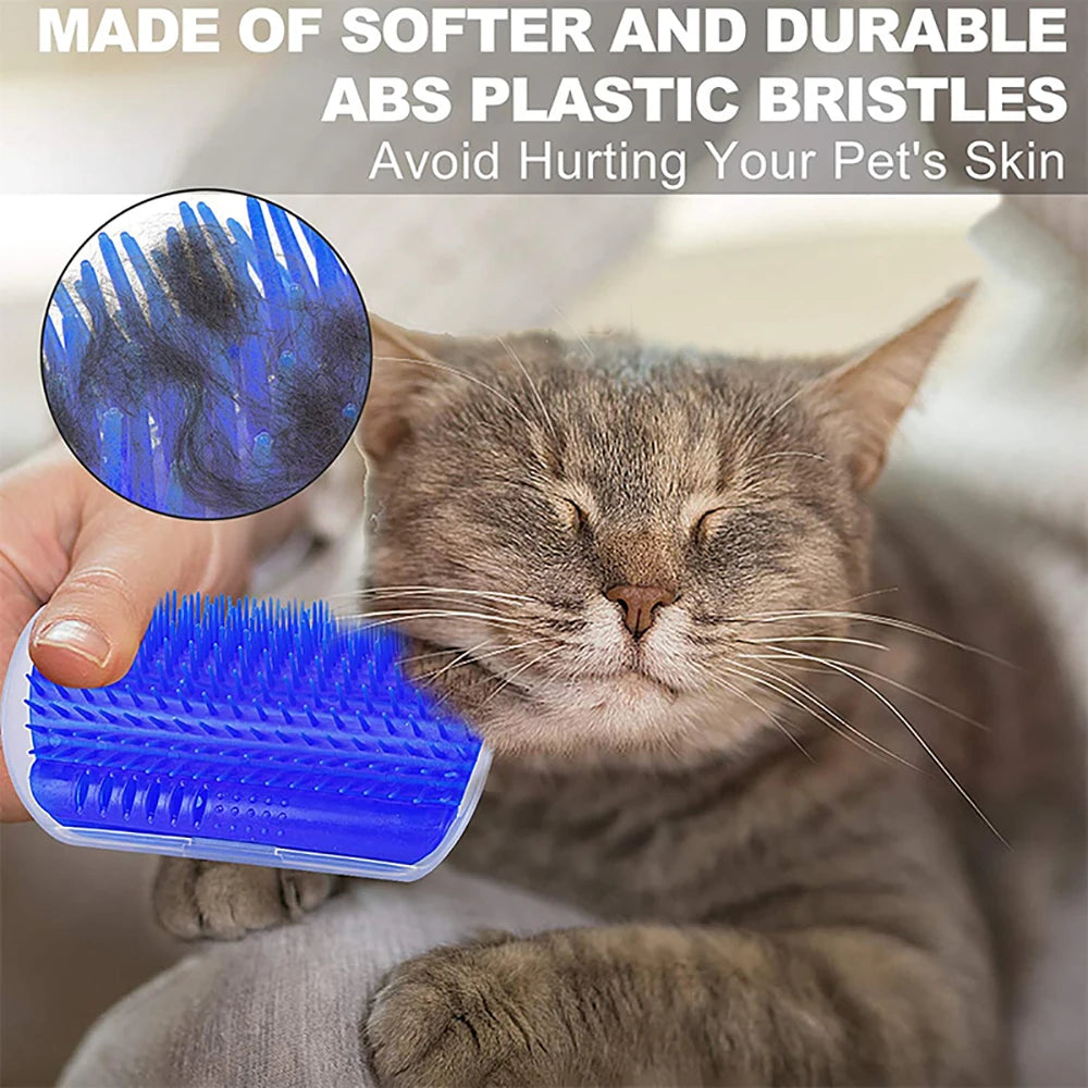 Cat Corner Grooming Brush – Self-Massage Hair Removal Scratcher