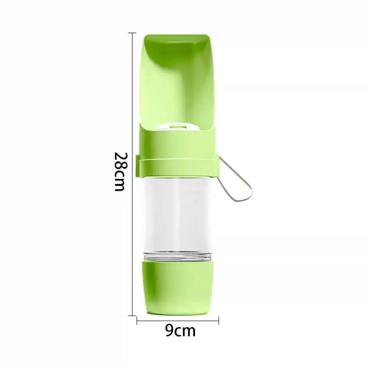 Portable 2-in-1 Pet Water & Food Bottle – Travel Feeder for Dogs & Cats