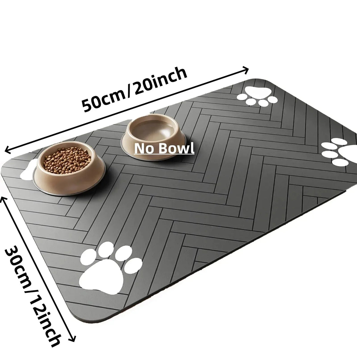 Absorbent Pet Feeding Mat – Non-Slip Waterproof Placemat for Dogs & Cats