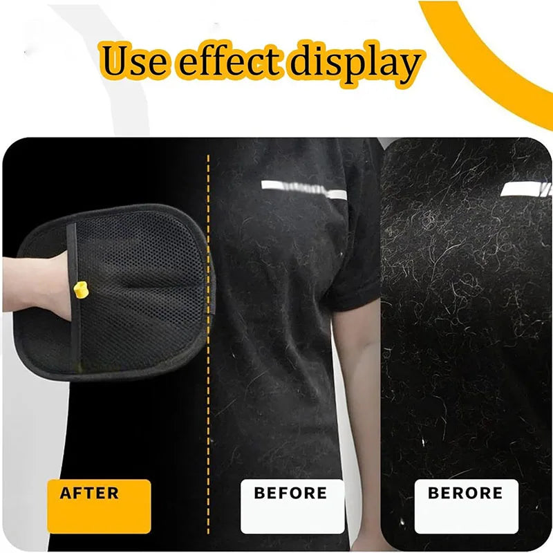 Pet Hair Removal Gloves – Reusable Double-Sided Grooming for Dogs & Cats