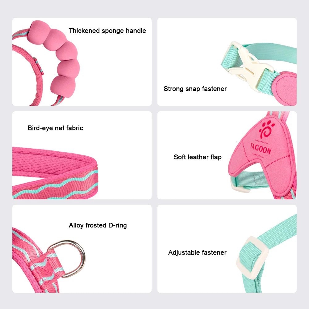 Y-Style Dog Harness & Leash Set