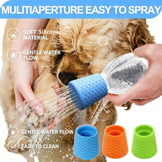 Silicone Pet Shower Head – Portable Dog Bath & Drinking Spray Nozzle