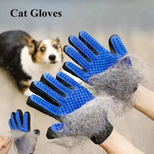 Silicone Pet Grooming Glove – Deshedding Brush for Dogs & Cats