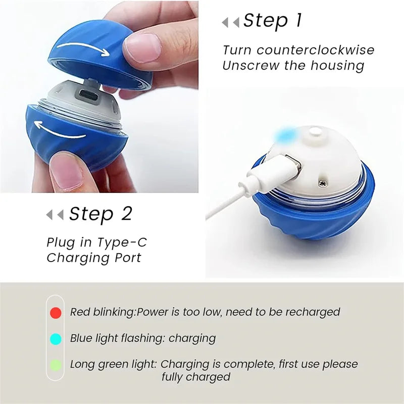 Smart Jump Ball – USB Rechargeable Dog & Cat Toy
