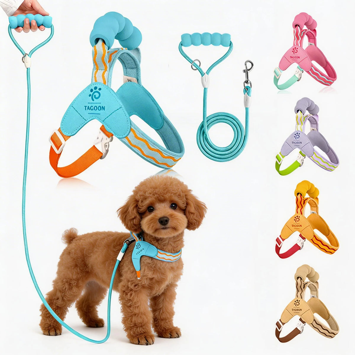 Y-Style Dog Harness & Leash Set