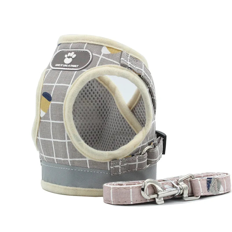 Reflective Dog Harness & Leash Set