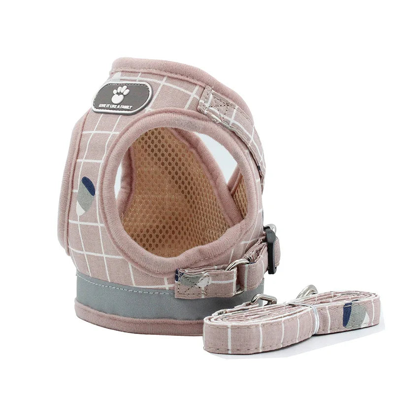 Reflective Dog Harness & Leash Set