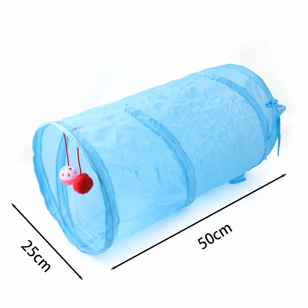 Foldable Cat Tunnel Toy – S, T & Y-Shape Crinkle Play Tunnel