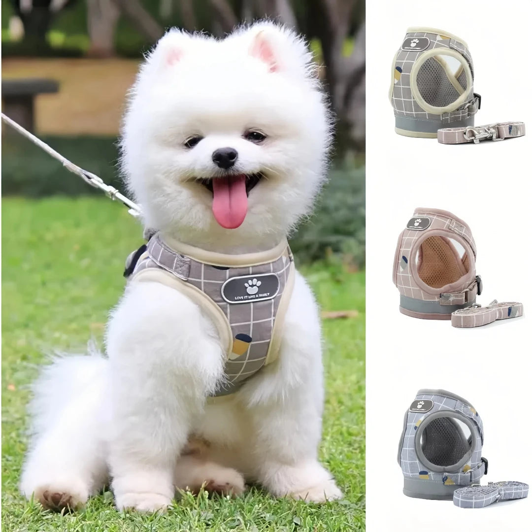 Reflective Dog Harness & Leash Set
